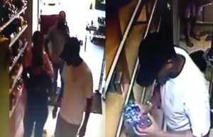 Assalto na loja do BoticA?rio de Lauro de Freitas. Foto: ReproduA�A?o | BocA?o News