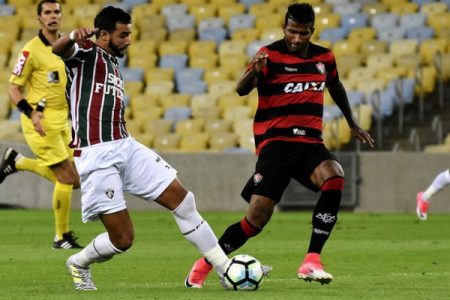 VitA?ria perde para o Flu e segue sem vencer na SA�rie A