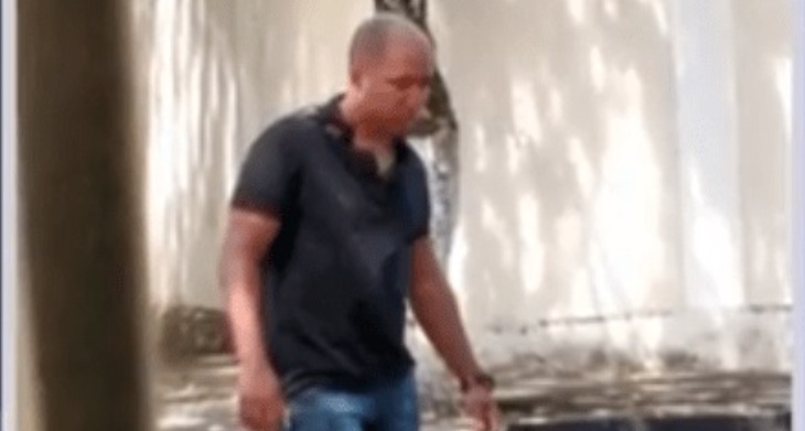 Tenente Robson Santiago dos Santos foi detido após filmar mulher em banheiro de shopping em Salvador (Foto: Reprodução / TV Bahia)