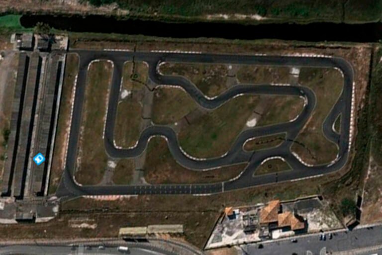 Foto aérea do Kartódromo Airton Senna