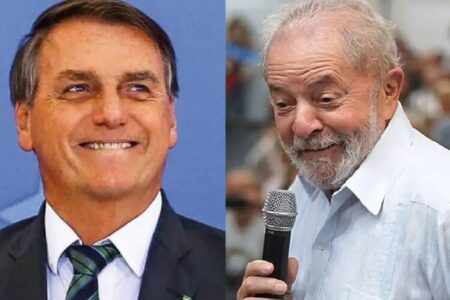 Pesquisa mostra Bolsonaro com vantagem de 5 pontos sobre Lula; veja