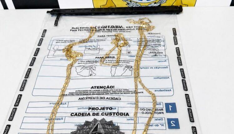Joias recuperadas pela Polícia Civil da Bahia