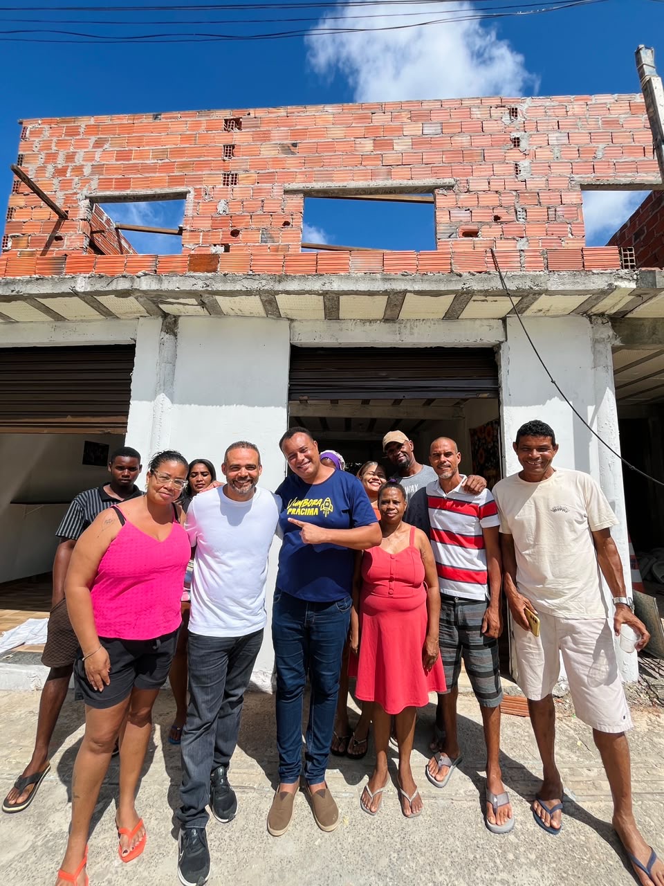 Rosalvo em visita a comunidade de Lauro de Freitas
