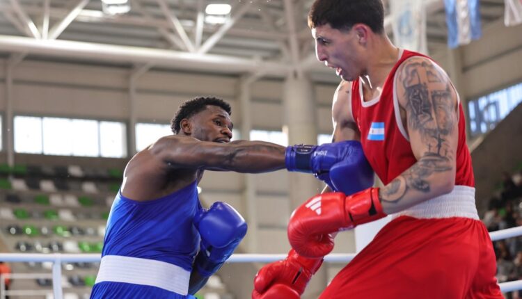 Luta de boxe nos Jogos Sul-Americanos de Santa Fé 2026