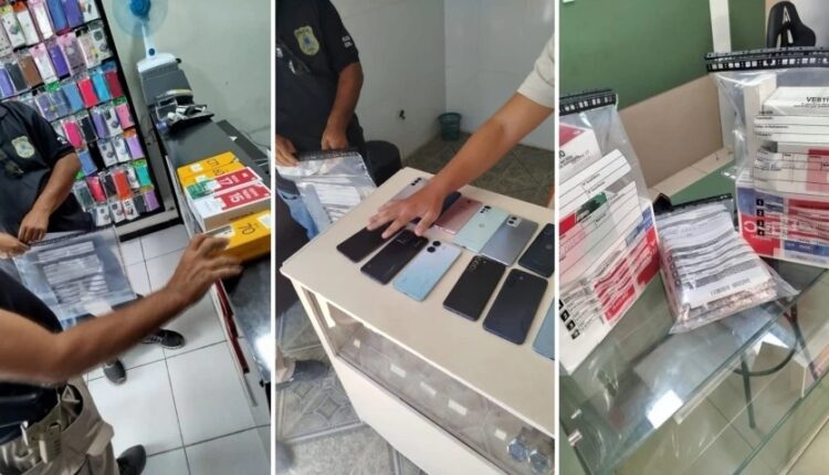 Celulares apreendidos pela Polícia Civil em Coronel João Sá