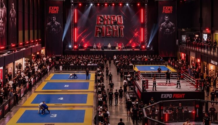 Arena da Expo Fight Bahia durante evento de esportes de combate