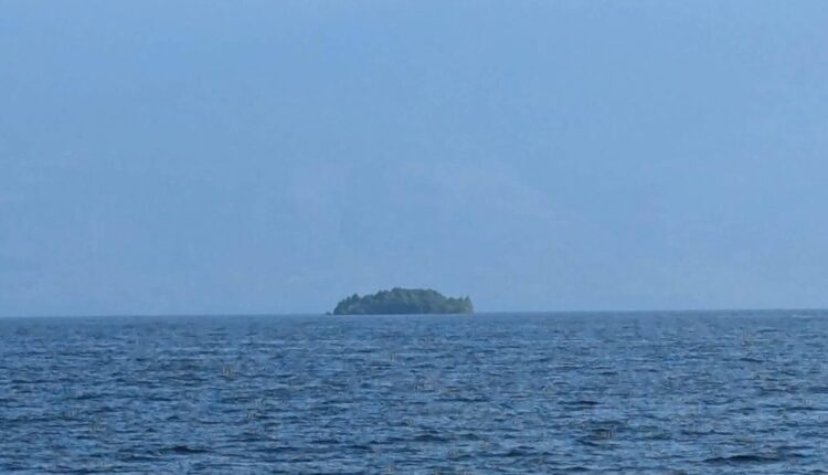 Ilha coberta de árvores surge à deriva em lago no Canadá