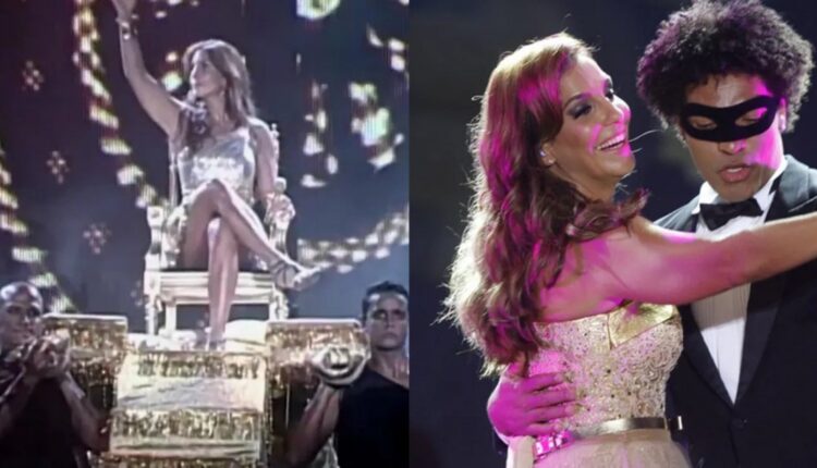 Ivete Sangalo em apresentações no palco do Festival de Verão