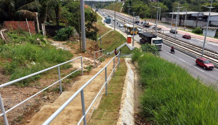 Trecho requalificado na Estrada do Derba, em Salvador