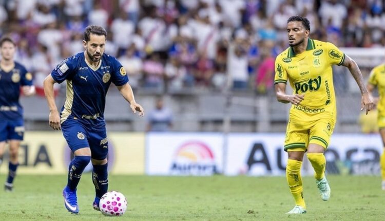Jogadores do Bahia em campo