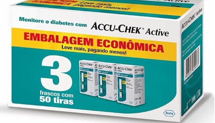 Caixa de tiras Accu-Chek Active
