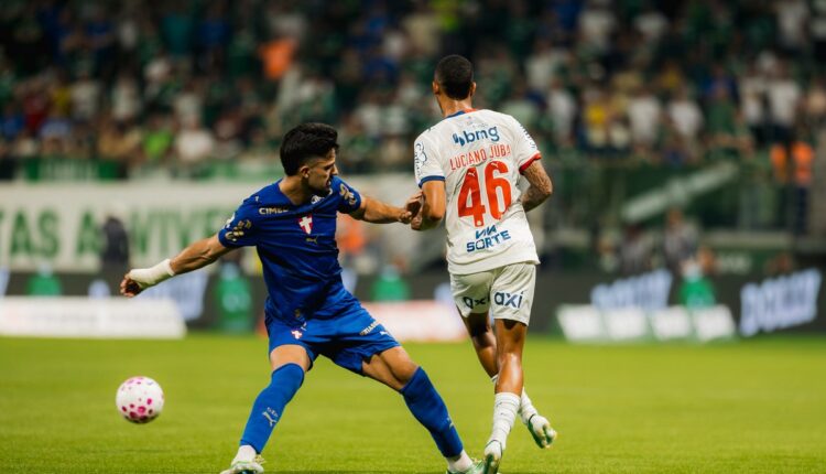Lance de jogo entre Bahia e Palmeiras pelo Campeonato Brasileiro