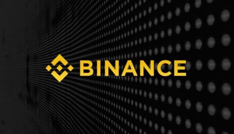 Logotipo da Binance em fundo preto