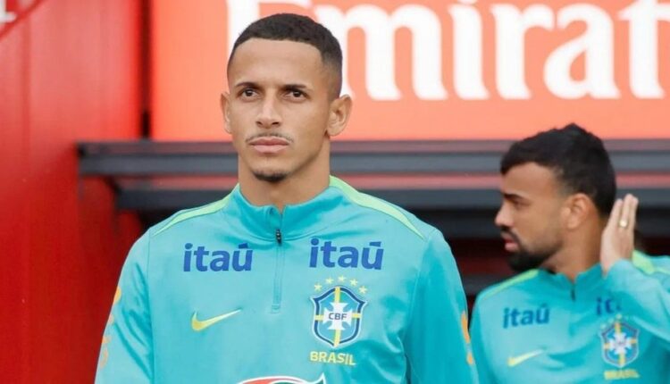 Jogadores da Seleção Brasileira em treino