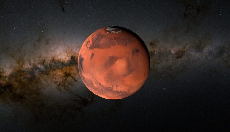 Planeta Marte no espaço