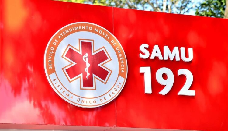 Fachada com o logotipo do Samu 192