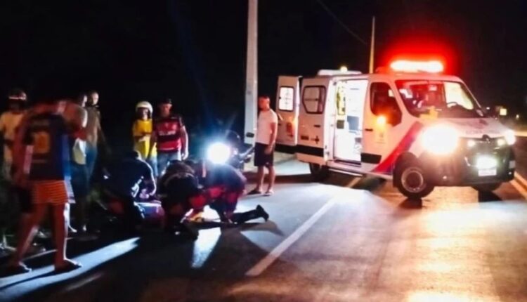 Socorro a motociclista na BA-120
