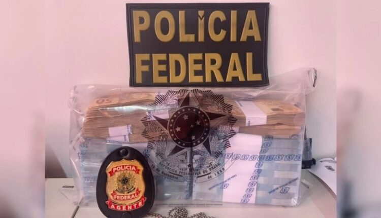 Dinheiro apreendido pela Polícia Federal