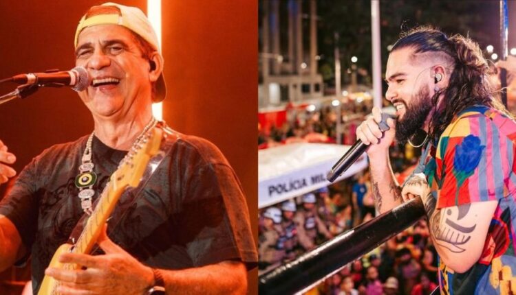 Cantores no palco da Trivela, em Salvador